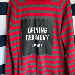 Opening Ceremony box logo LS sweater